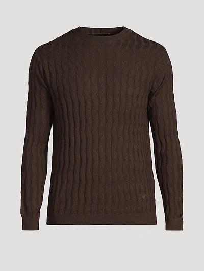 Wool-Blend Jacquard Sweater
