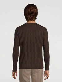 Wool-Blend Jacquard Sweater
