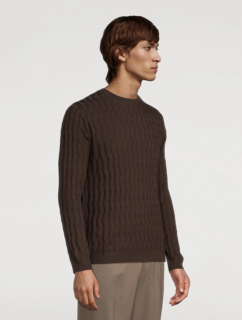 Wool-Blend Jacquard Sweater