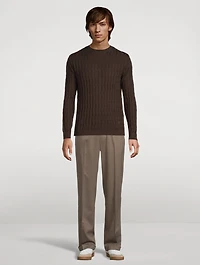 Wool-Blend Jacquard Sweater