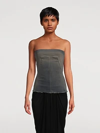 Concordians Denim Bustier Top