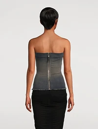 Concordians Denim Bustier Top