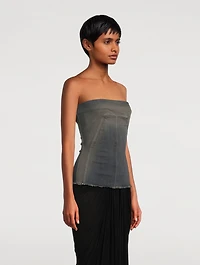 Concordians Denim Bustier Top