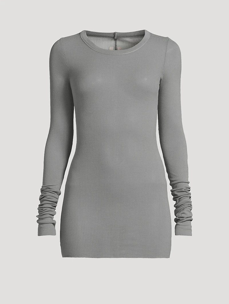 Ribbed Long-Sleeve T-Shirt