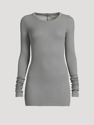 Ribbed Long-Sleeve T-Shirt