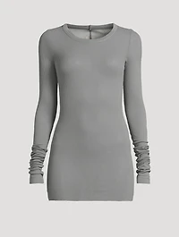 Ribbed Long-Sleeve T-Shirt