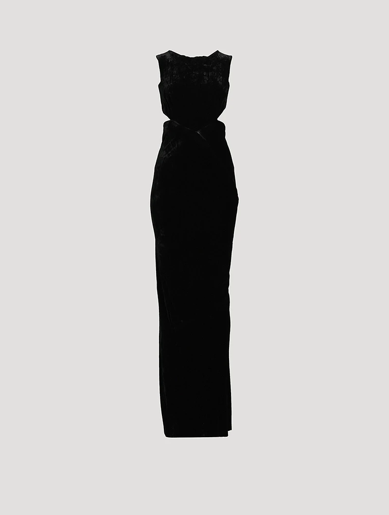 Concordians Velvet Backless Gown
