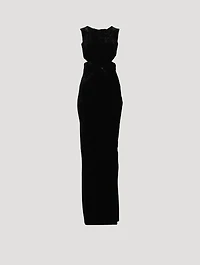 Concordians Velvet Backless Gown