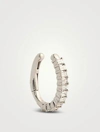 14K Gold Ear Cuff With Baguette Diamonds
