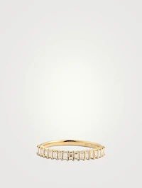 14K Gold Baguette Diamond Ring