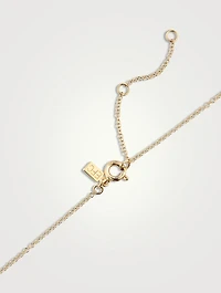 14K Gold Emerald Five Teardrop Choker Necklace