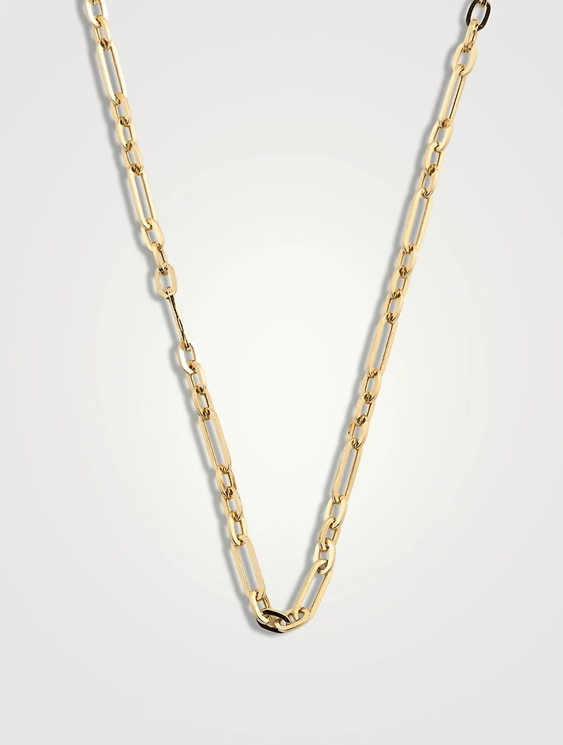 Mini 14K Gold Mixed Chain Necklace
