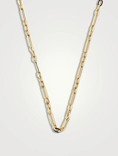 Mini 14K Gold Mixed Chain Necklace