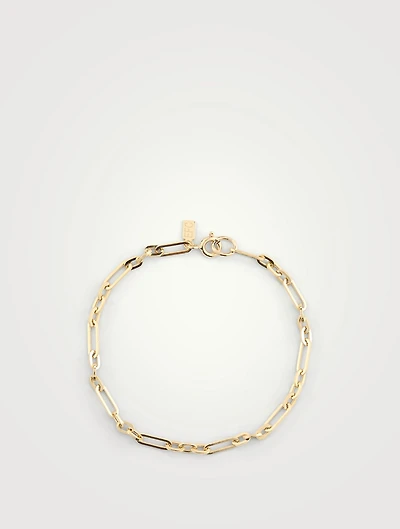 Mini 14K Gold Mixed Chain Bracelet