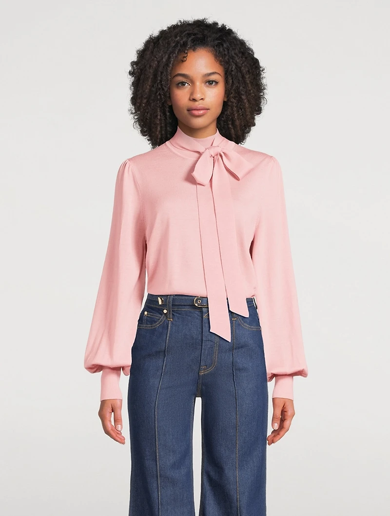 Pussybow Wool Sweater