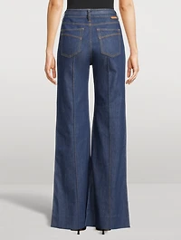 Belted Wide-Leg Jeans