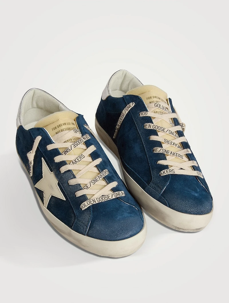 Super-Star Suede Sneakers With Foam Tongue