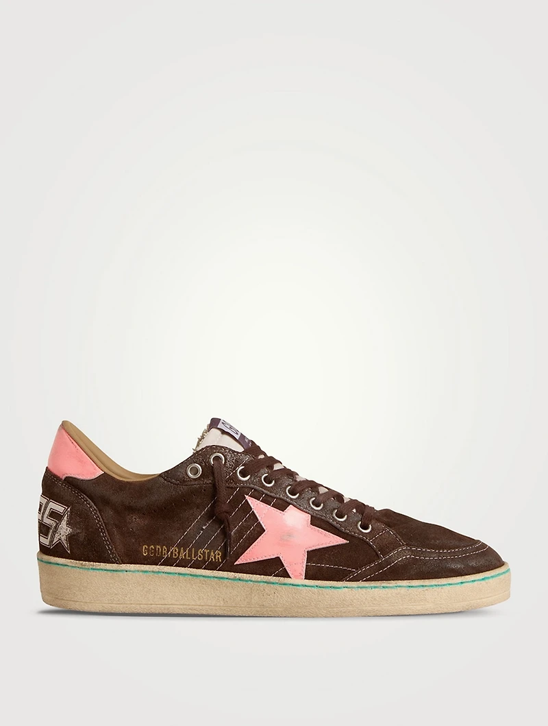 Ball Star Suede Sneakers With Patent