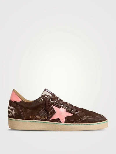 Ball Star Suede Sneakers With Patent