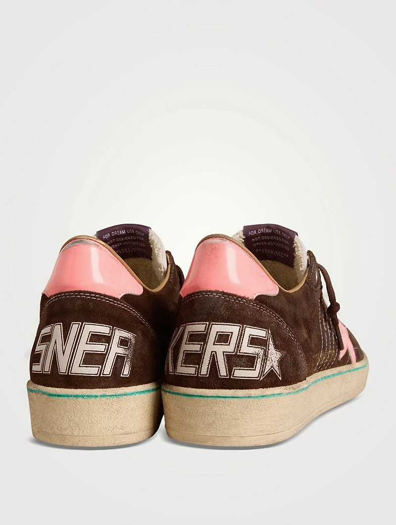 Ball Star Suede Sneakers With Patent