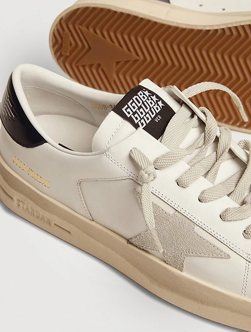 Stardan Leather Sneakers With Suede Star