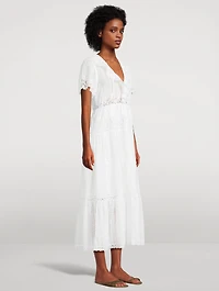 Gabrielle Cotton Voile Midi Dress