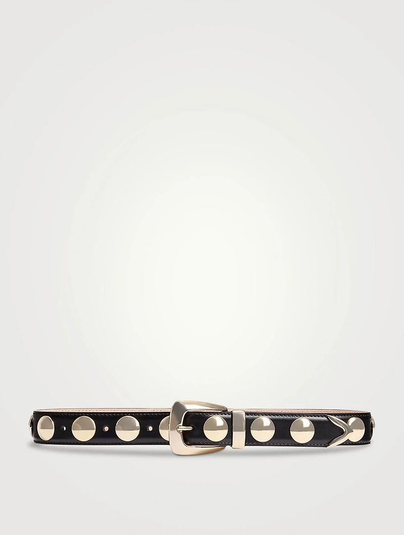 The Benny Leather Belt With Studs
