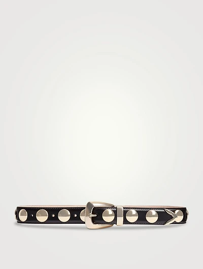 The Benny Leather Belt With Studs
