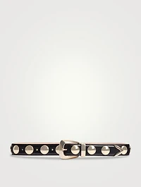 The Benny Leather Belt With Studs