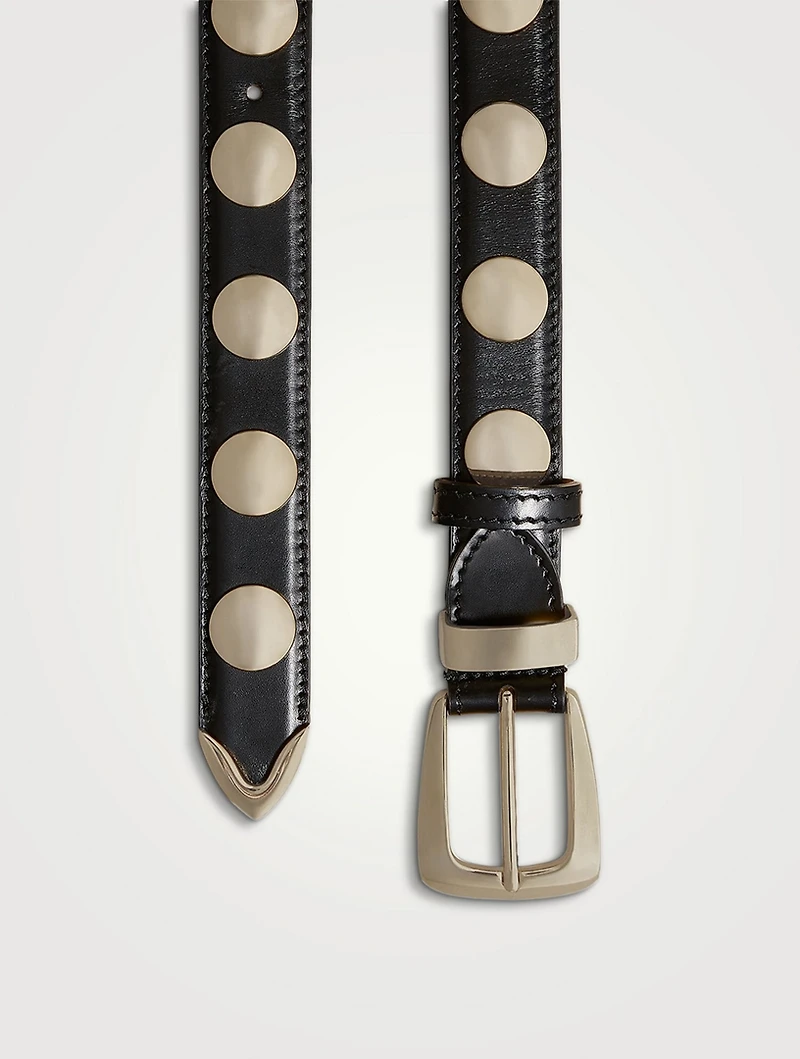 The Benny Leather Belt With Studs
