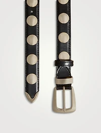 The Benny Leather Belt With Studs
