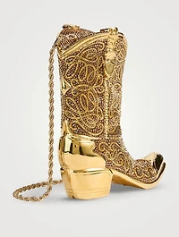 Cowboy Boot Austin Crystal Clutch