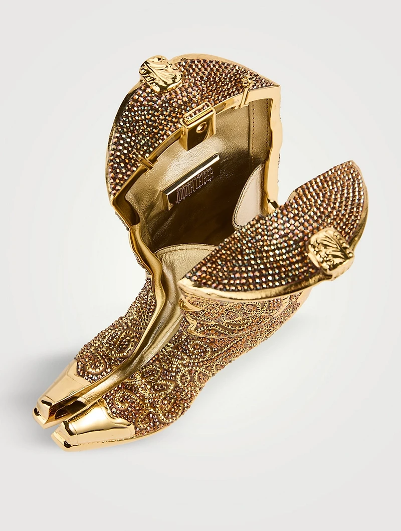 Cowboy Boot Austin Crystal Clutch