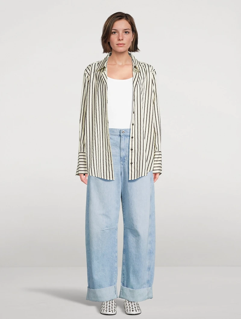 Mercer Barrel-Leg Jeans