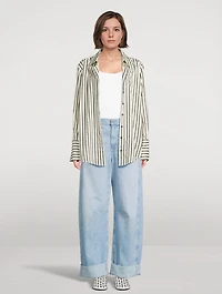 Mercer Barrel-Leg Jeans