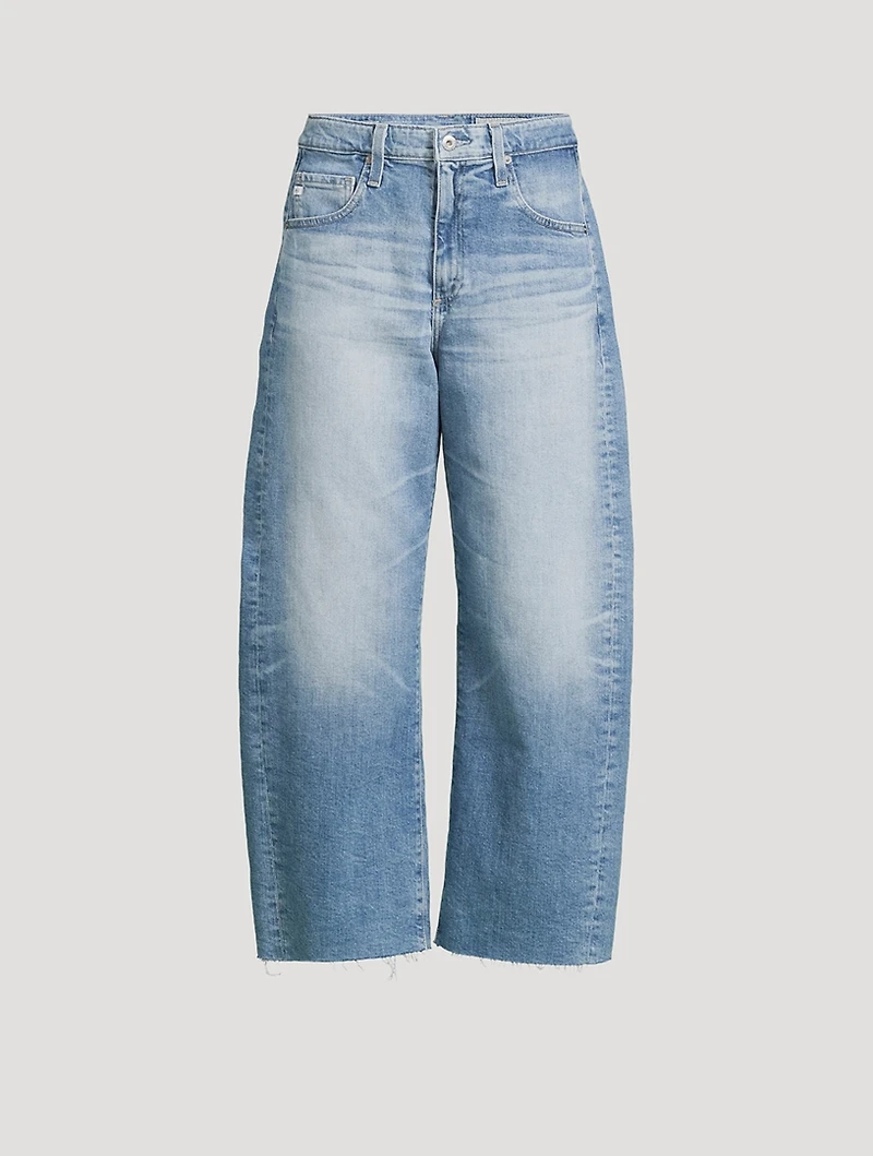 Hattie Barrel-Leg Crop Jeans