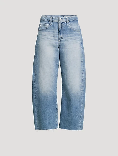 Hattie Barrel-Leg Crop Jeans