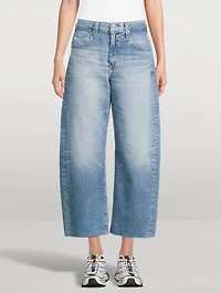 Hattie Barrel-Leg Crop Jeans