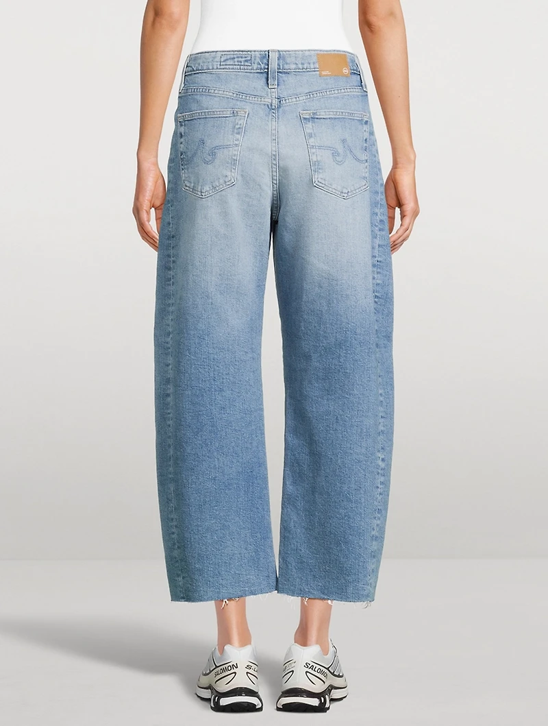 Hattie Barrel-Leg Crop Jeans