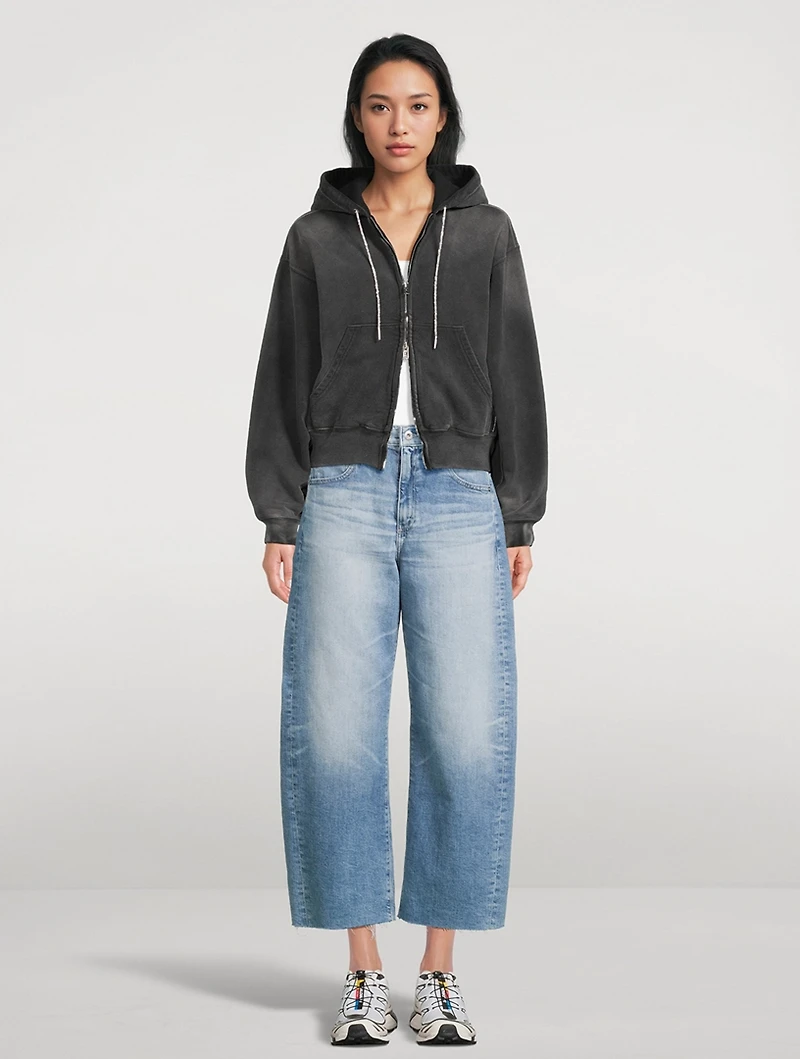 Hattie Barrel-Leg Crop Jeans