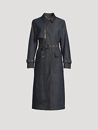 India Denim Trench Coat