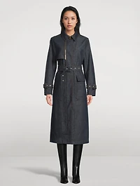 India Denim Trench Coat