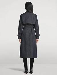 India Denim Trench Coat