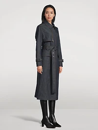 India Denim Trench Coat