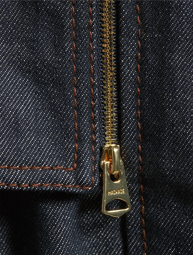 India Denim Trench Coat