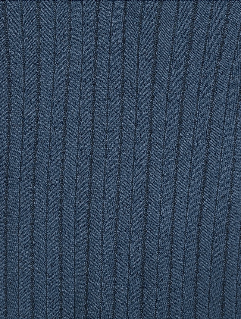 Harvey Striped Knit Polo Shirt