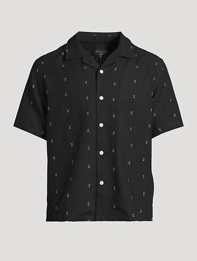 Avery Embroidered Camp Shirt