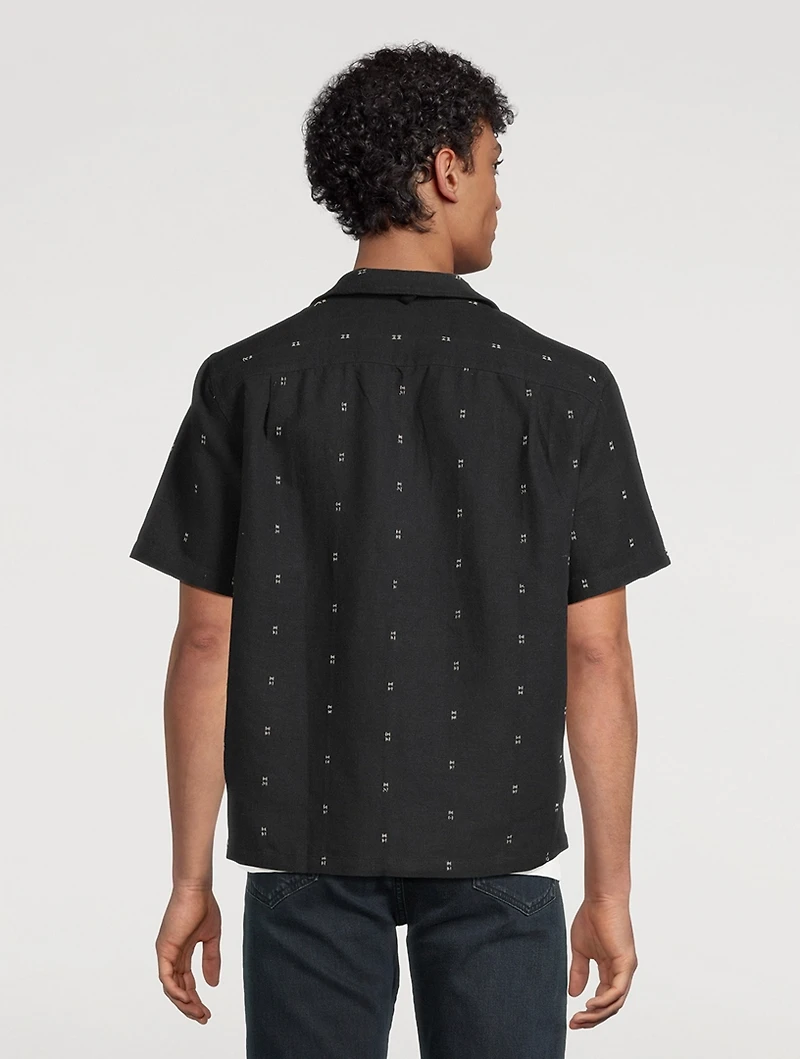 Avery Embroidered Camp Shirt