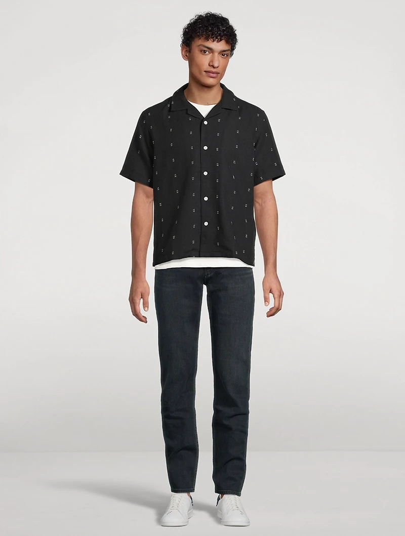 Avery Embroidered Camp Shirt