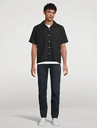 Avery Embroidered Camp Shirt